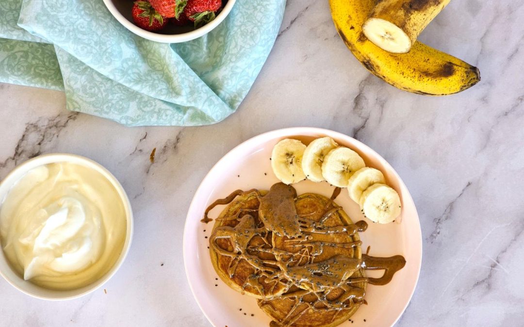 Pancakes aux bananes & aux céréales pour bébé